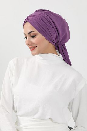 کلاه شنای حجاب بنفش زنانه Aisha