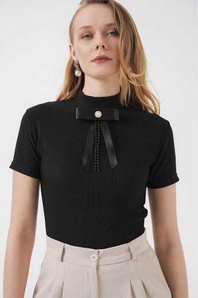 بادی مشکی زنانه یقه ایستاده Butik - کد 902713305