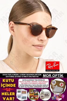 عینک آفتابی قهوه ای زنانه UV400 Ray-Ban - کد 782905142