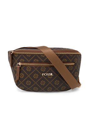کیف کمری قهوه ای زنانه چرم مصنوعی Fossil - کد 888164257
