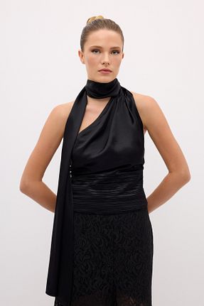 بلوز مشکی زنانه ساده adL - کد 902726635