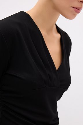 بلوز مشکی زنانه ساده adL - کد 902723293
