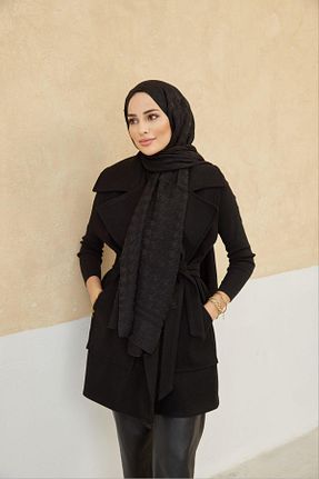شال مشکی زنانه پلی استر Veyna Scarf - کد 900831150
