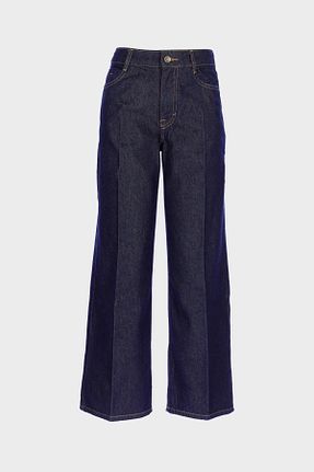 شلوار جین آبی زنانه پاچه زیپ دار CROSS JEANS - کد 902720024