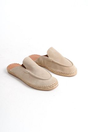 دمپائی بژ مردانه چرم خالص Mubiano - کد 836388977