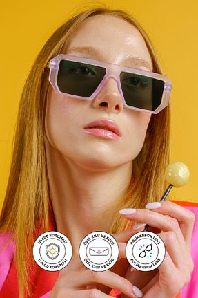 عینک آفتابی بنفش زنانه UV400 Corney Design - کد 668795835