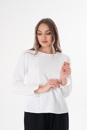 بلوز نباتی زنانه ساده Şimal - کد 902777570