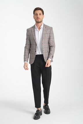 کت بلیزر زرشکی مردانه پلی استر Frappoli - کد 900306488
