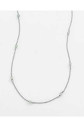 گردنبند نقره سفید زنانه 925 عیار MEKS PRIVE - کد 902789130