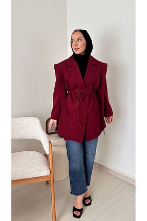 کت زرشکی زنانه گشاد tumabutik - کد 902790295