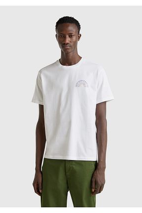 تیشرت سفید مردانه Relaxed United Colors of Benetton - کد 902788708