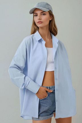 پیراهن آبی زنانه رگولار Hiccup - کد 902790712