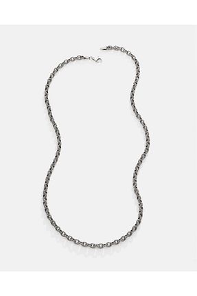 گردنبند نقره سفید مردانه 925 عیار MEKS PRIVE - کد 902788249