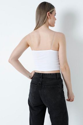 بلوز سفید زنانه بند دار CALİENTE - کد 902793282