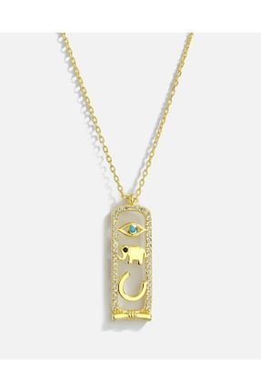 گردنبند نقره طلائی زنانه 925 عیار MEKS PRIVE - کد 902787826