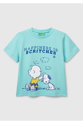 تیشرت سبز بچه گانه رگولار United Colors of Benetton - کد 902809316