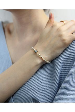 دستبند استیل (فولاد) زرد زنانه استیل ضد زنگ MARCİELO Accessories - کد 901539176