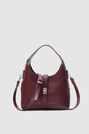 کیف پستچی زرشکی زنانه چرم مصنوعی Shule Bags - کد 904072839