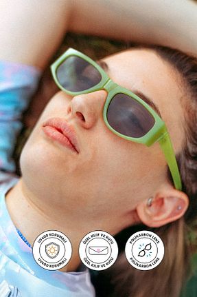 عینک آفتابی سبز زنانه UV400 Corney Design - کد 97490235