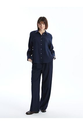 پیراهن آبی زنانه رگولار LC Waikiki - کد 930771548