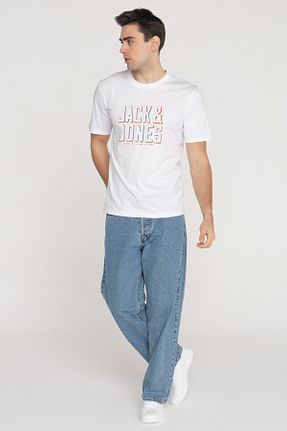 تیشرت سفید مردانه رگولار Jack & Jones - کد 670180440