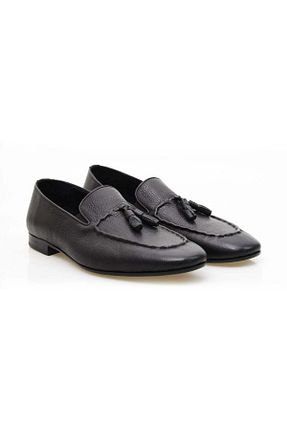 کفش کلاسیک مشکی مردانه چرم خالص Butik - کد 902841116