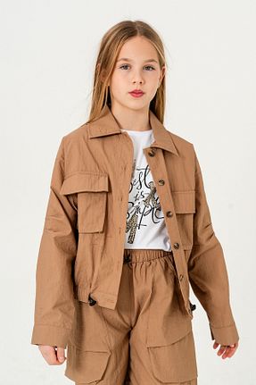 کت بژ بچه گانه رگولار GİYİCEM TEKSTİL - کد 904085490