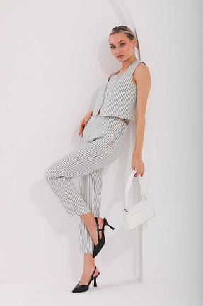 ست بالاتنه و پائین تنه نباتی زنانه بافتنی BERNE - کد 902843715