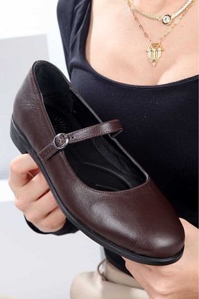 بابت قهوه ای زنانه چرم خالص Biandeco - کد 902844962