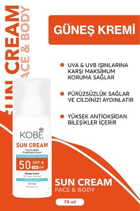 کرم ضد آفتاب بدن SPF 50 + KOBE - کد 856045819