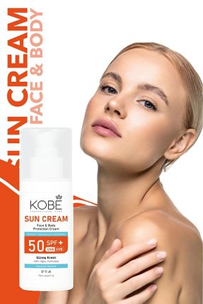 کرم ضد آفتاب بدن SPF 50 + KOBE - کد 856045819