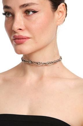 گردنبند جواهر زنانه روکش نقره ZeyDor Accessories - کد 902908868