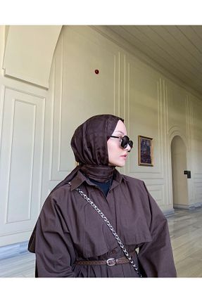 شال قهوه ای زنانه پلی استر ARMANDA - کد 899083236