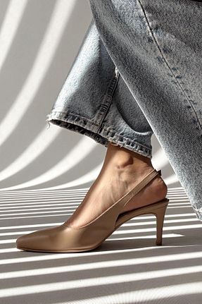 کفش پاشنه بلند کلاسیک رنگی زنانه چرم خالص nope21shoess - کد 902912912