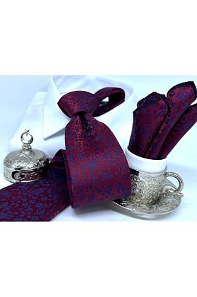 کراوات زرشکی مردانه بافتنی B