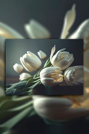 تابلو رنگی کنواس Hediyeler Kapında - کد 738945649