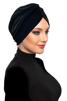 کلاه شنای حجاب مشکی زنانه fidan bone - کد 310945921