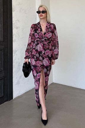 لباس بنفش زنانه بافتنی Madmext - کد 902913327