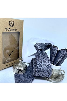 کراوات طوسی مردانه بافتنی B