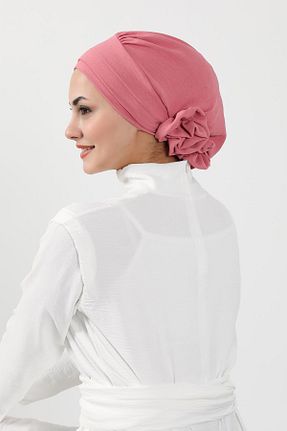 شال صورتی زنانه پلی استر Aisha