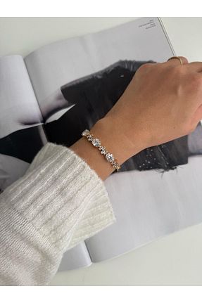دستبند استیل (فولاد) طلائی روکش طلا Niss Store - کد 902931649