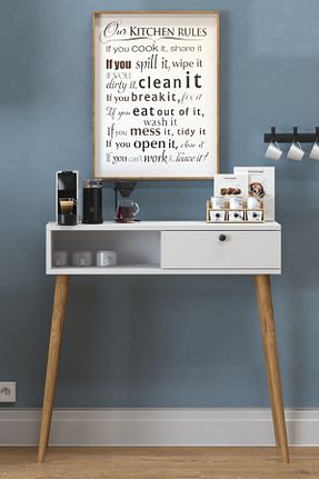 کابینت چند منظوره سفید Suntalam Monte Sehpa - کد 902925544