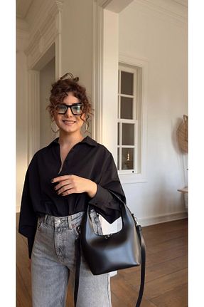کیف دوشی مشکی زنانه Fistan Byn Melisa - کد 902933335