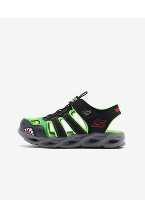 صندل مشکی بچه گانه پاشنه تخت Skechers - کد 904128732