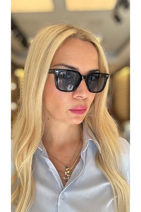 عینک آفتابی آبی زنانه 48 BLACK - کد 902947446