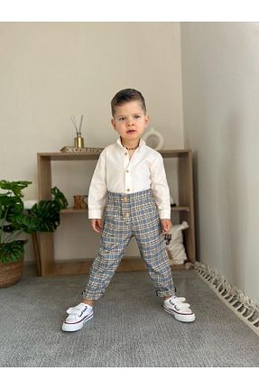 ست بالاتنه و پائین تنه سفید بچه گانه بافت favorimkids - کد 904134493