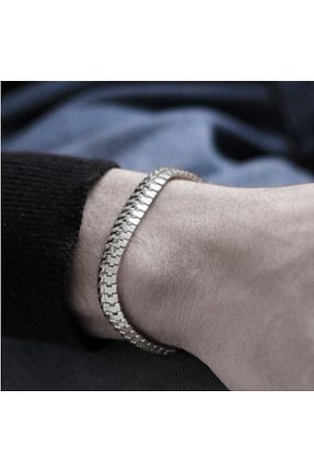 دستبند استیل (فولاد) طوسی زنانه استیل (فولاد) Tajemny - کد 883288662