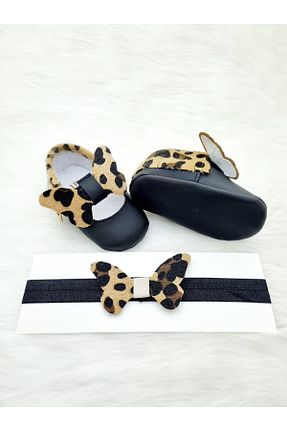 پاپوش مشکی بچه گانه چرم مصنوعی Çago kids - کد 902950925