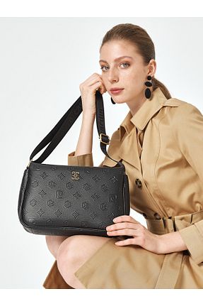 کیف دوشی مشکی زنانه چرم مصنوعی Pierre Cardin - کد 900606943