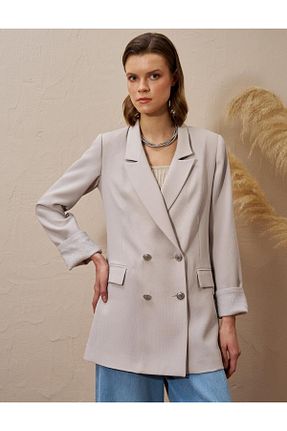 کت حجاب بژ زنانه رگولار Kayra - کد 901272169